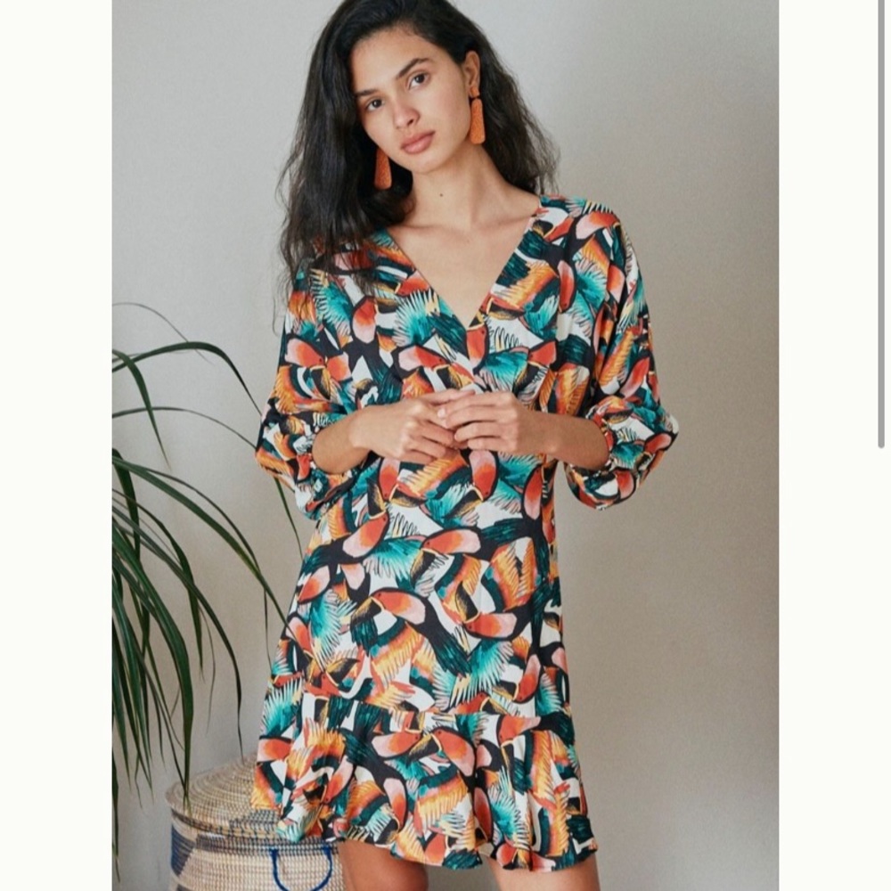 Farm rio long sleeve dress